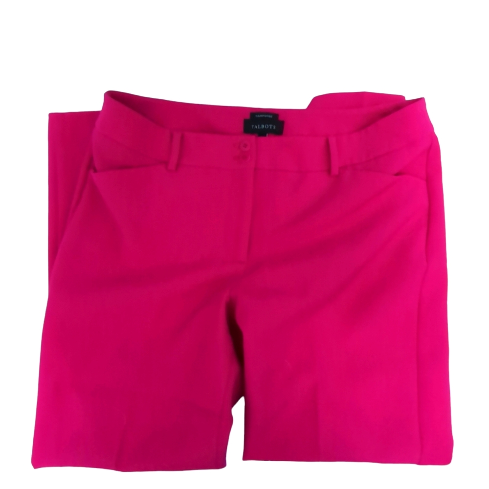 Talbots Pink Capris Tailored Flat Front Design